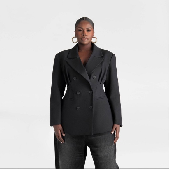 KBB by Kahlana Barfield Black Blazer Sz 2X - Picture 1 of 3